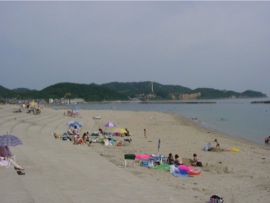 阿万海岸海水浴場 ビーチ全景
