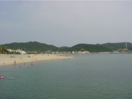 阿万海岸海水浴場 ビーチ全景2