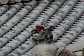 長屋式門のえびす様