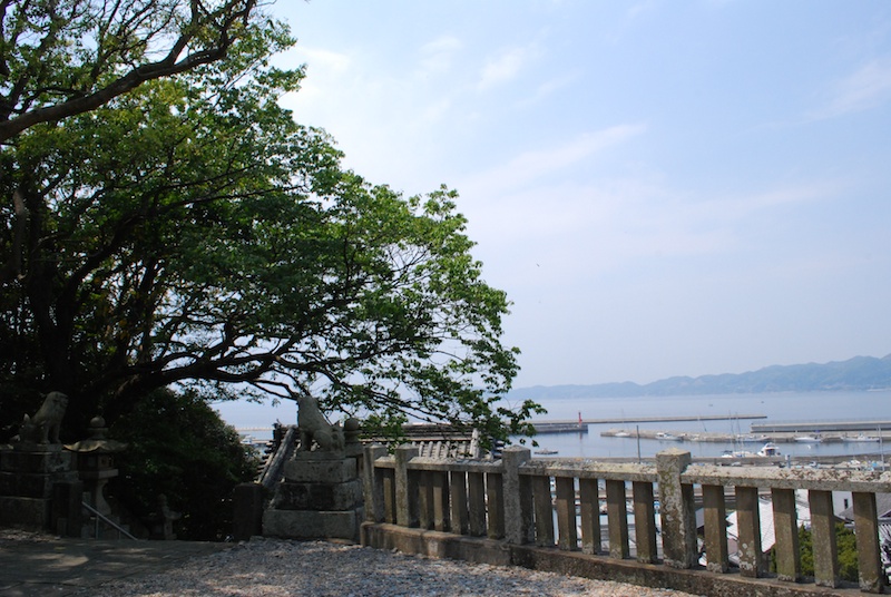 沼島八幡神社 境内からの景色