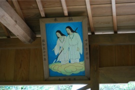 拝殿内の奉納画