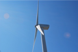 五色風力発電施設プロペラ