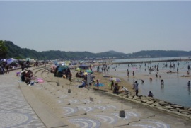 多賀の浜海水浴場南向き